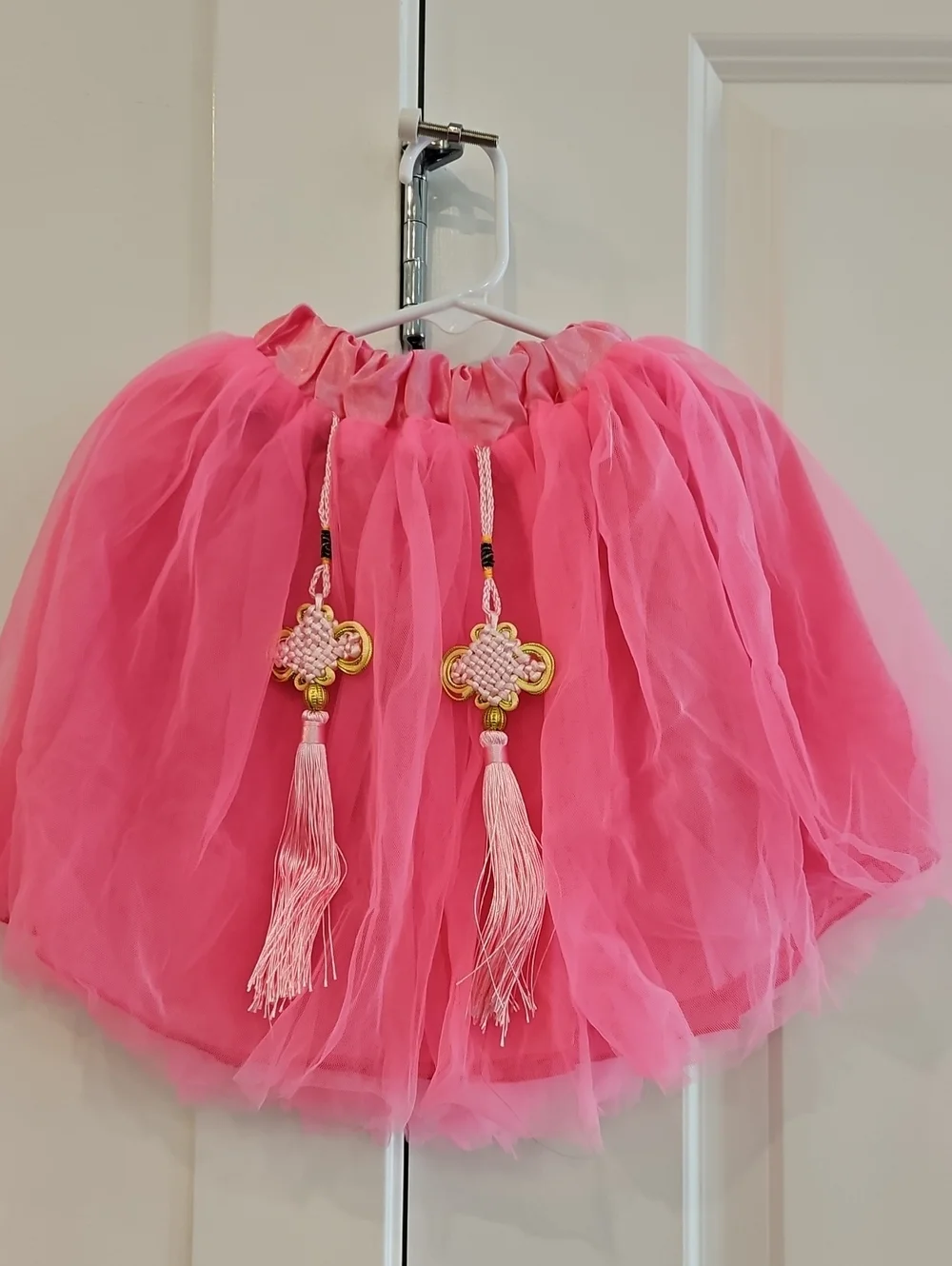Kids pink tulle skirt